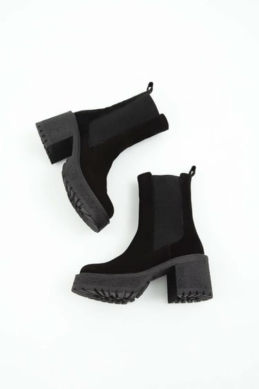  Tamer Tanca Kadın Hakiki Deri Siyah Süet Casual Bot