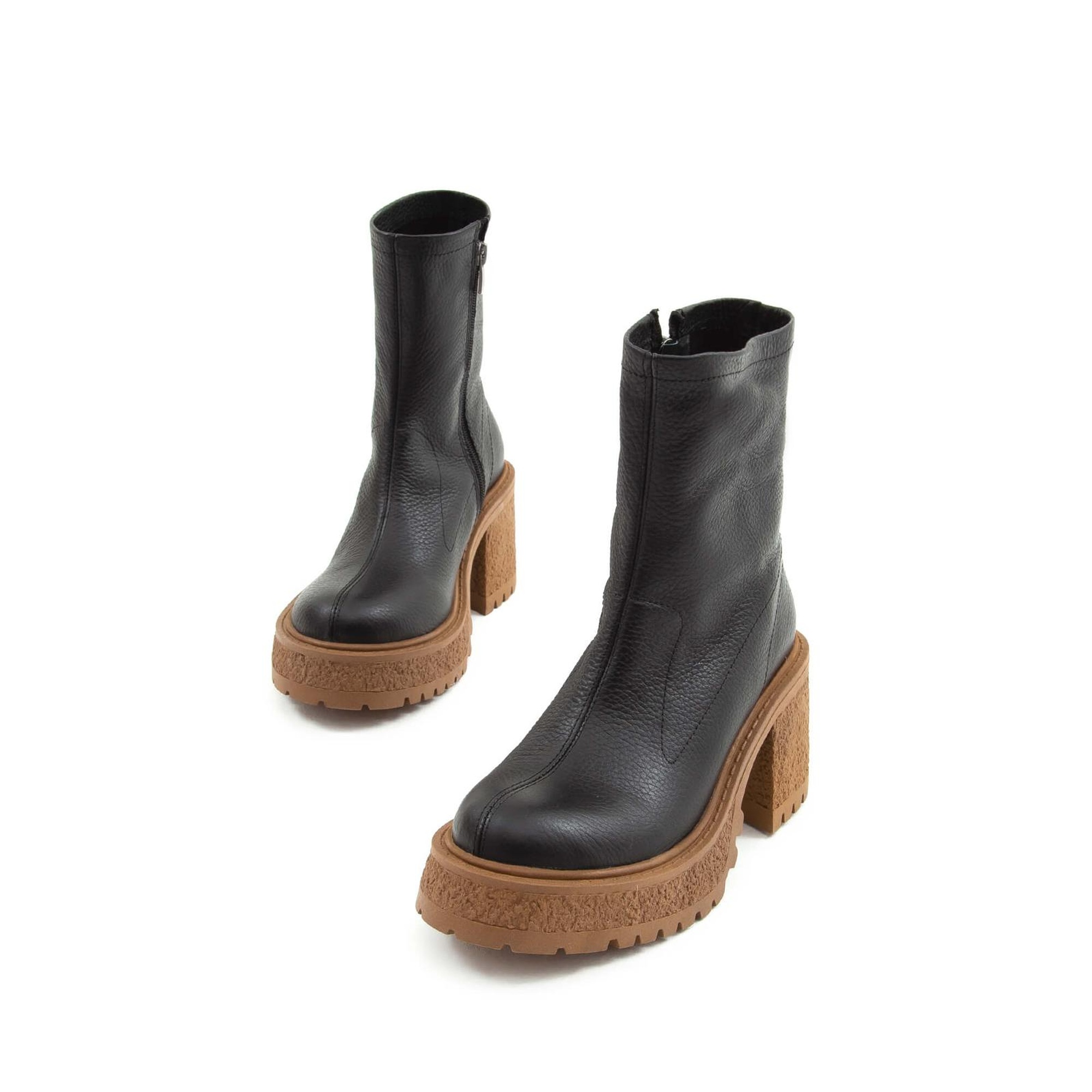 Tamer Tanca Kadın Hakiki Deri Siyah Casual Bot