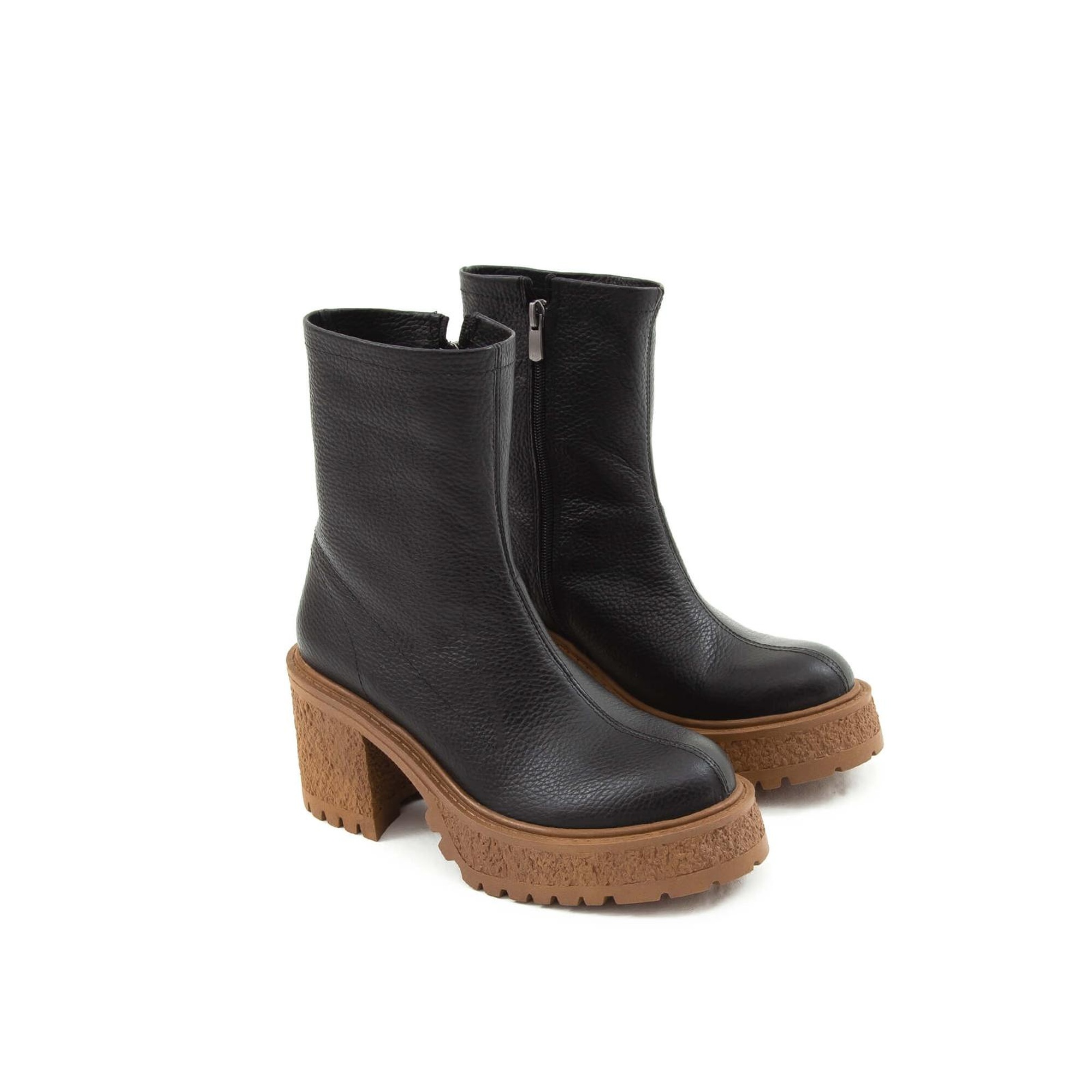 Tamer Tanca Kadın Hakiki Deri Siyah Casual Bot