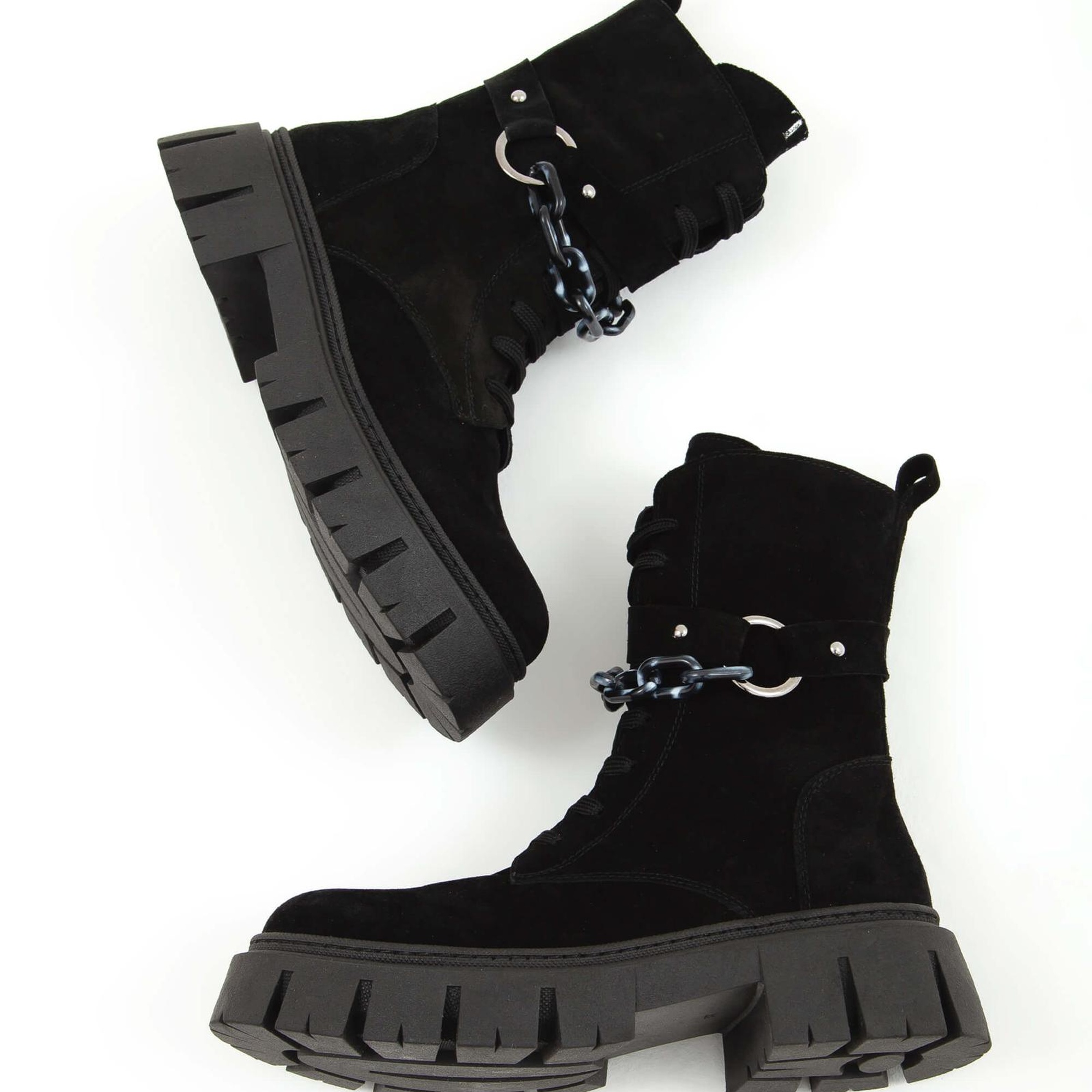 Tamer Tanca Kadın Hakiki Deri Siyah Casual Bot