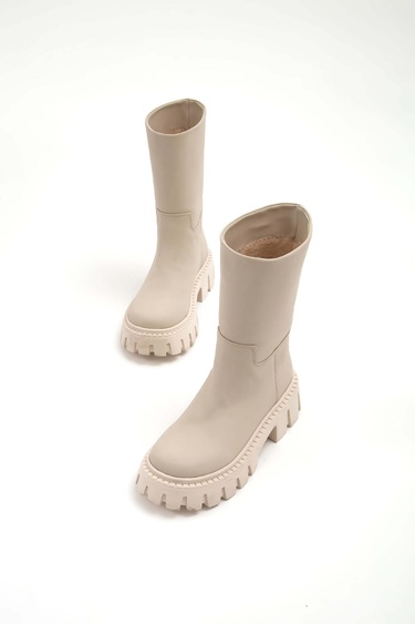  Tamer Tanca Kadın Vegan Bej Casual Bot