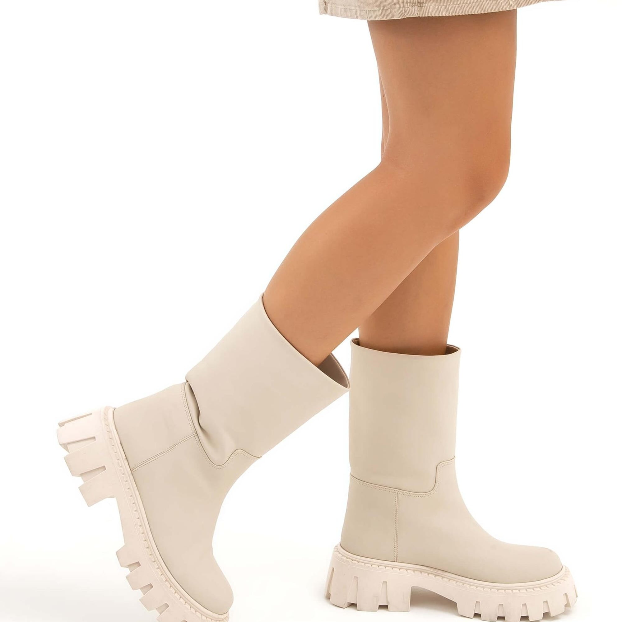 Tamer Tanca Kadın Vegan Bej Casual Bot