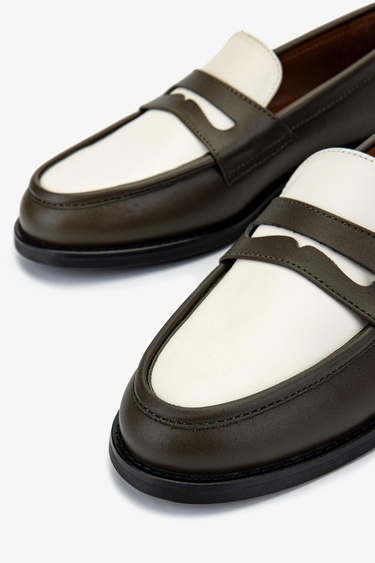  Valmenti Kadın Bej Loafer Ayakkabı