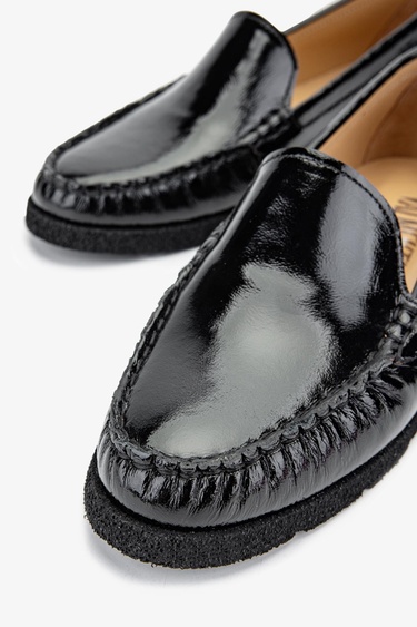  Valmenti Patrika Kadın SIYAH KRSK RGN Hakiki Deri Loafer Ayakkabı