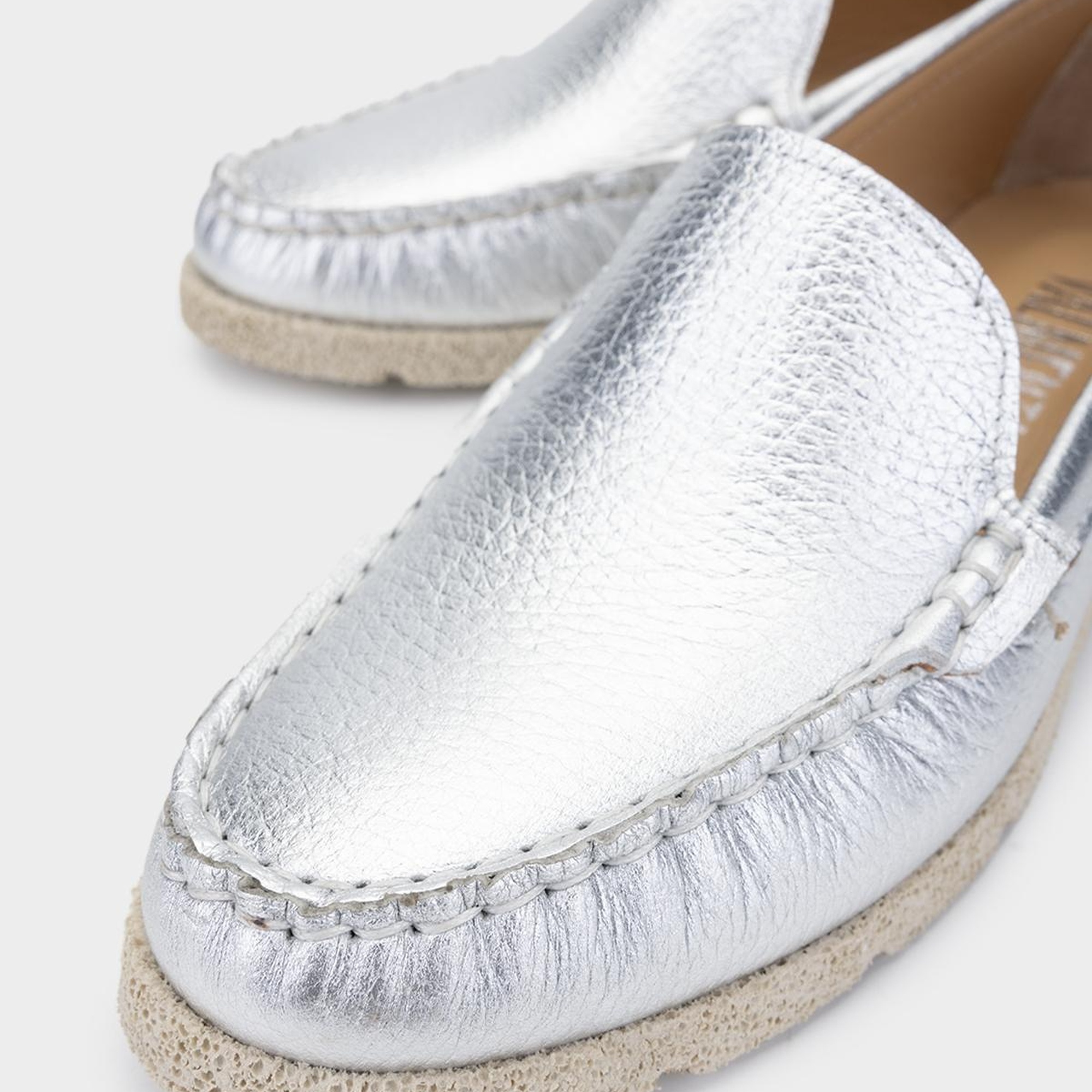 Valmenti Patrika Kadın Lame Hakiki Deri Loafer Ayakkabı