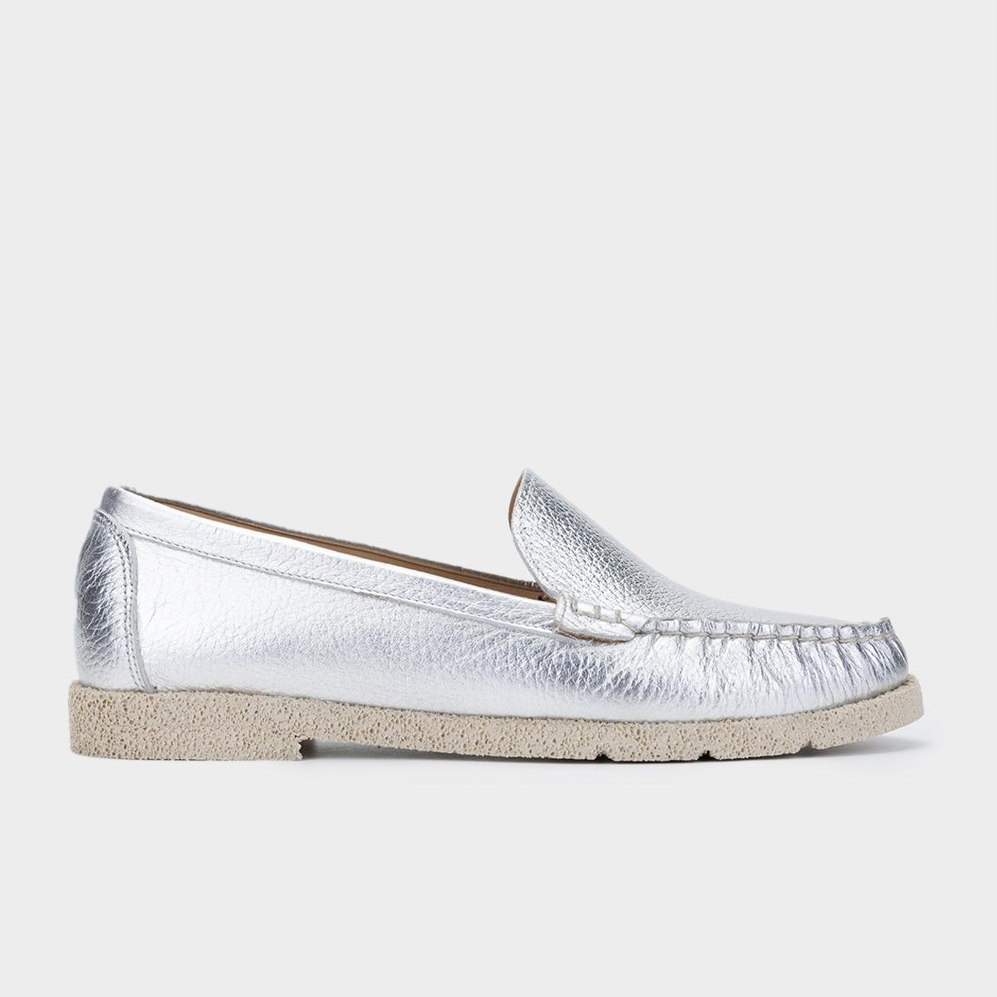 Valmenti Patrika Kadın Lame Hakiki Deri Loafer Ayakkabı