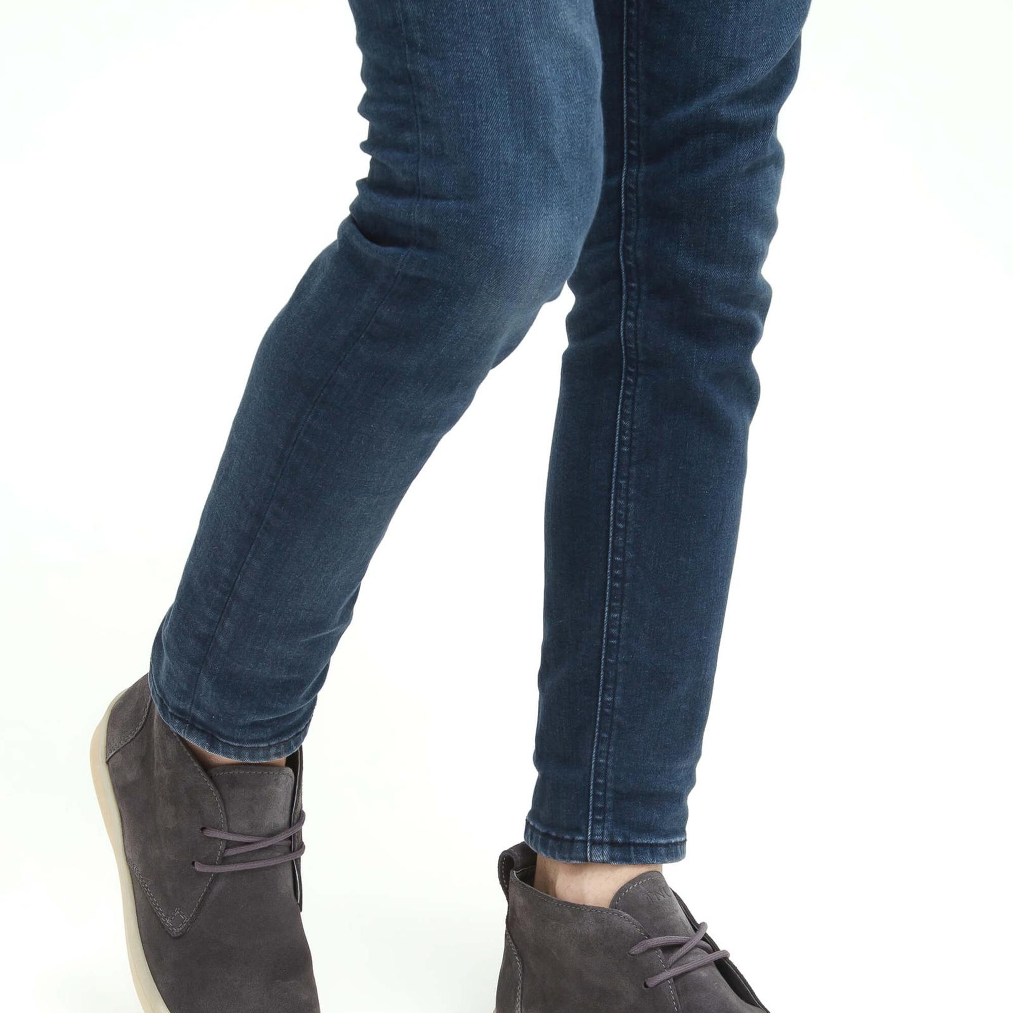 Tamer Tanca Erkek Hakiki Deri Gri Casual Bot