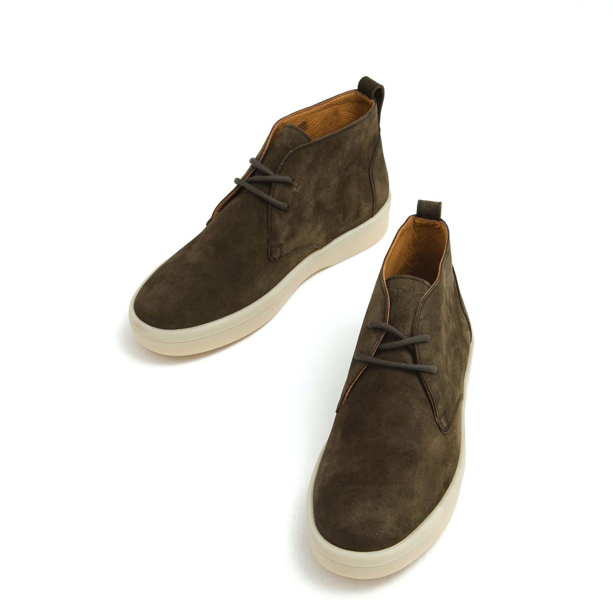 Tamer Tanca Erkek Hakiki Deri Yeşil Casual Bot