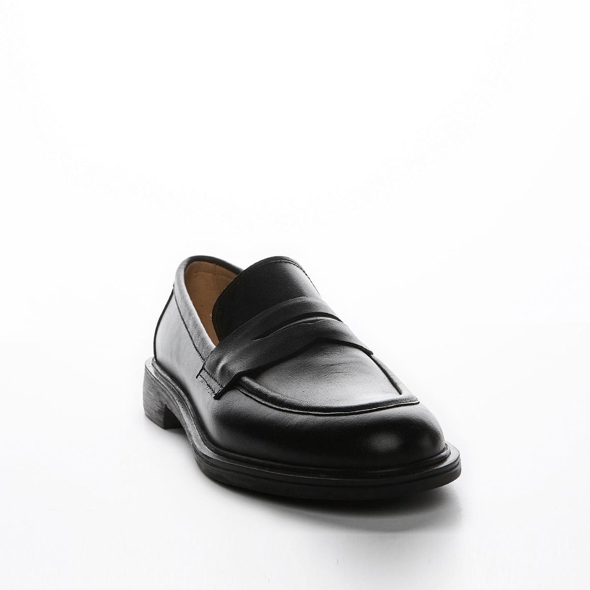 Valmenti Yolanda Kadın Siyah Hakiki Deri Loafer Ayakkabı