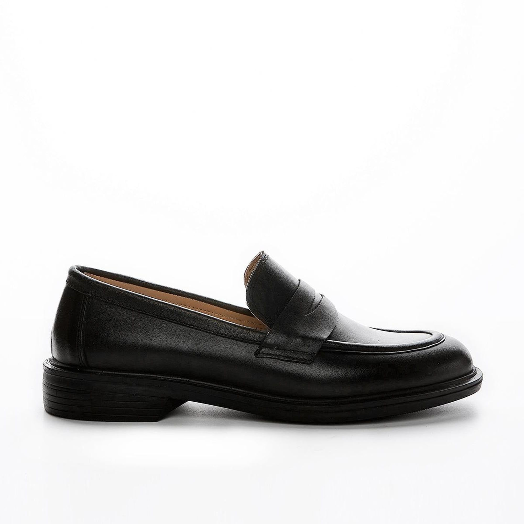 Valmenti Yolanda Kadın Siyah Hakiki Deri Loafer Ayakkabı