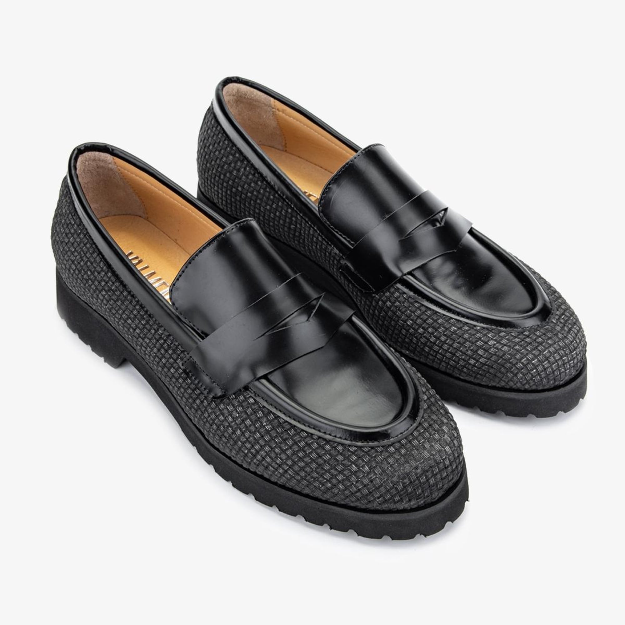 Valmenti Ewa Kadın Siyah/Siyah Hakiki Deri Loafer Ayakkabı
