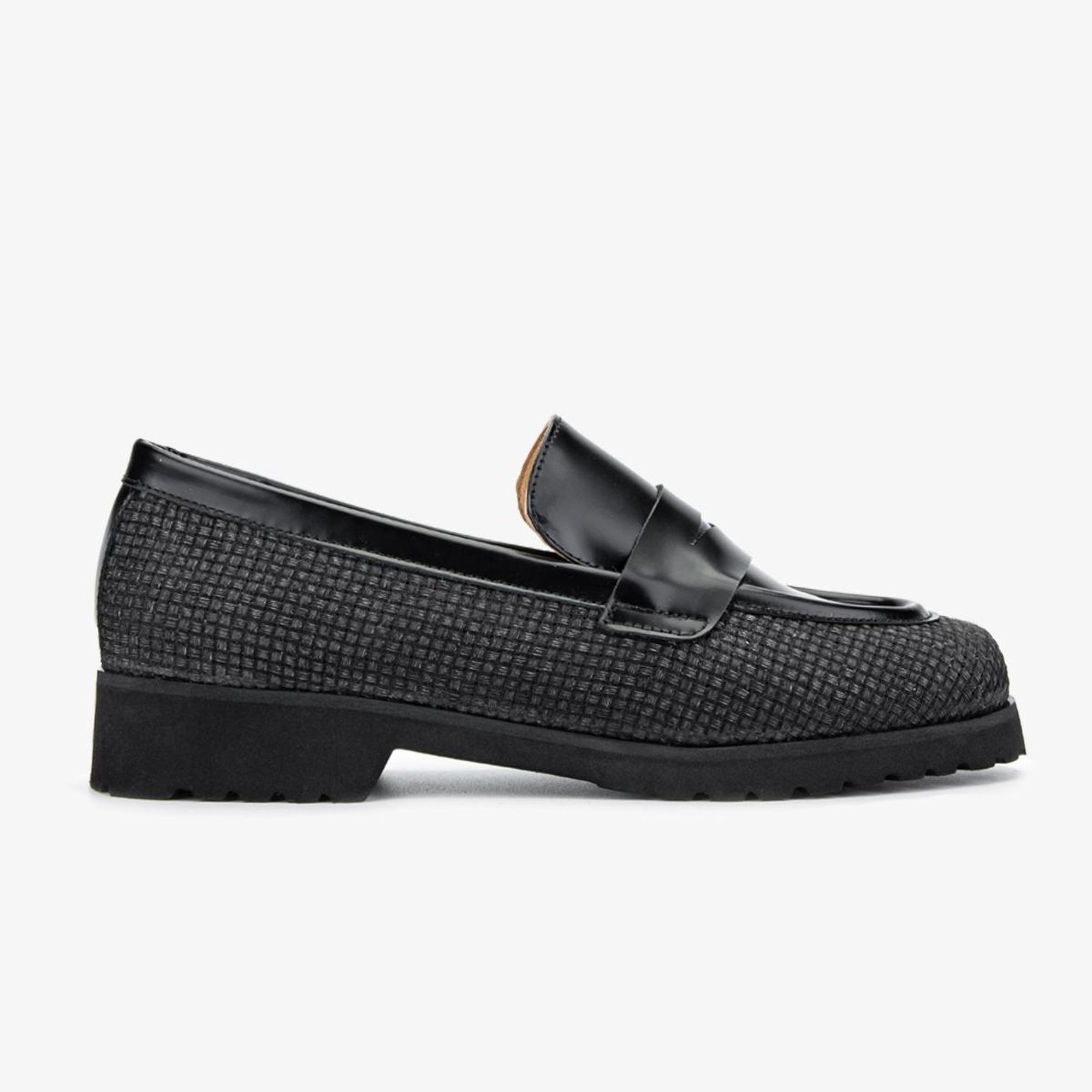 Valmenti Ewa Kadın Siyah/Siyah Hakiki Deri Loafer Ayakkabı