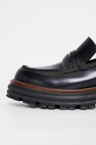  Valmenti Kadın Siyah Açma Hakiki Deri Loafer Ayakkabı