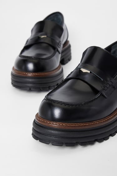  Valmenti Kadın Siyah Açma Hakiki Deri Loafer Ayakkabı