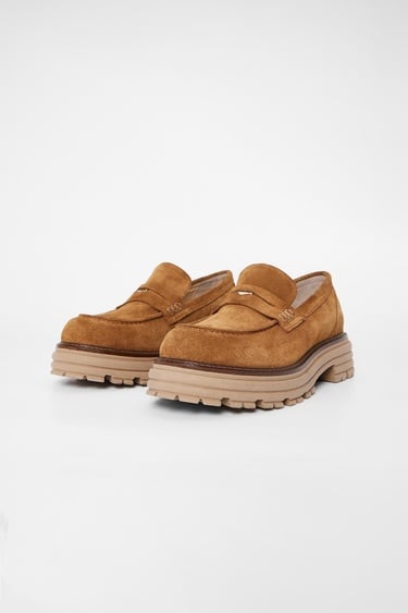  Valmenti Kadın Tütün Süet Hakiki Deri Loafer Ayakkabı