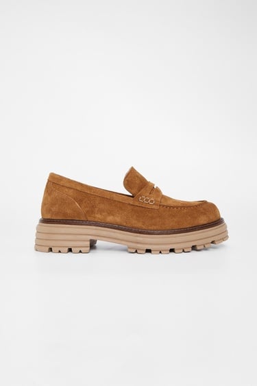  Valmenti Kadın Tütün Süet Hakiki Deri Loafer Ayakkabı