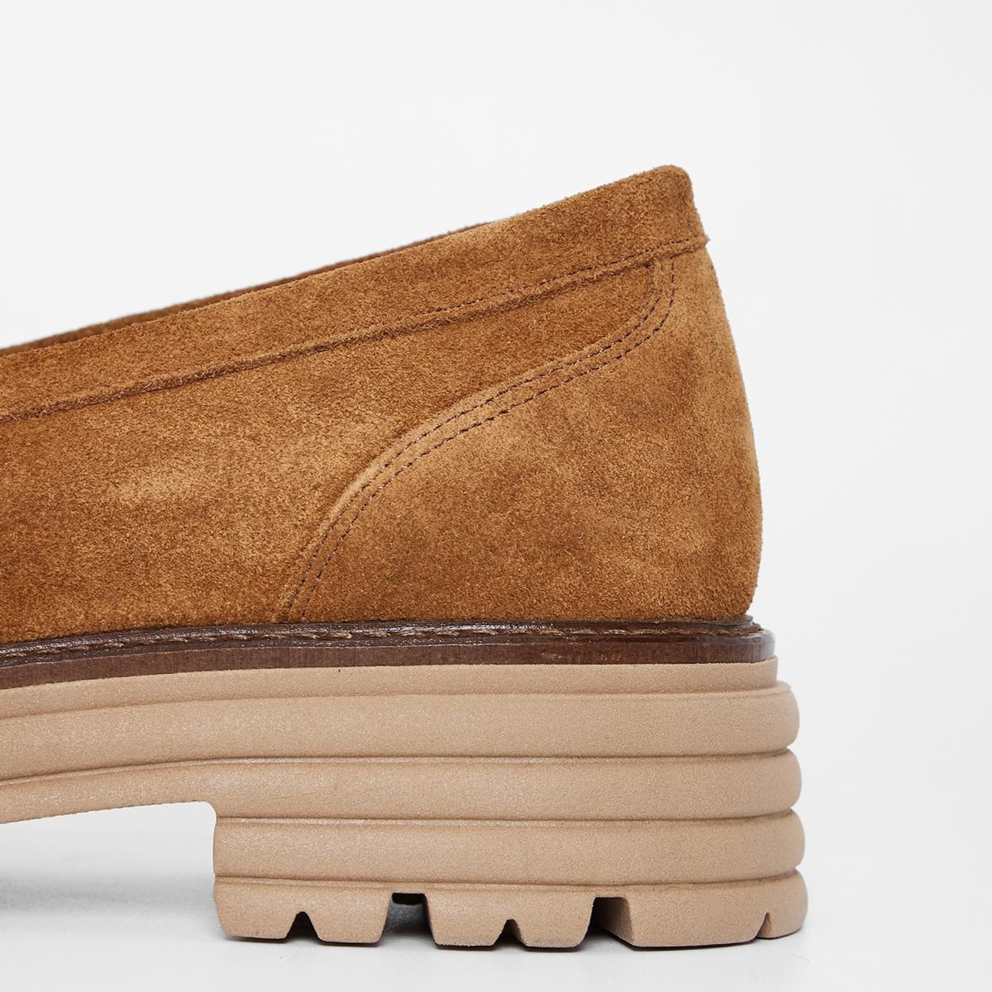 Valmenti Kadın Tütün Süet Hakiki Deri Loafer Ayakkabı