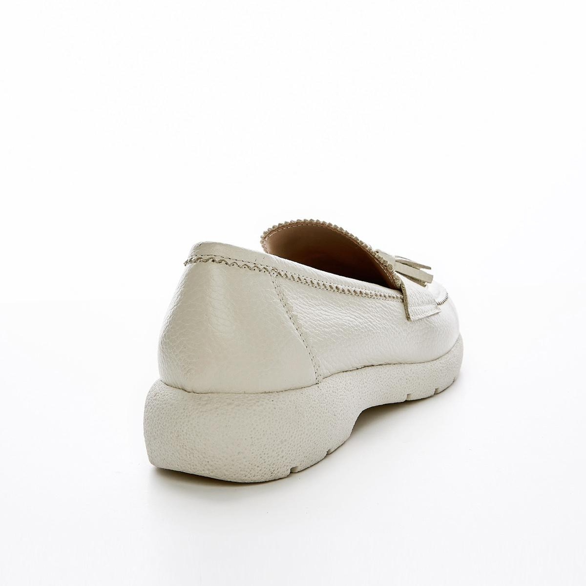 Valmenti Serena Kadın Bej Floter Hakiki Deri Loafer Ayakkabı