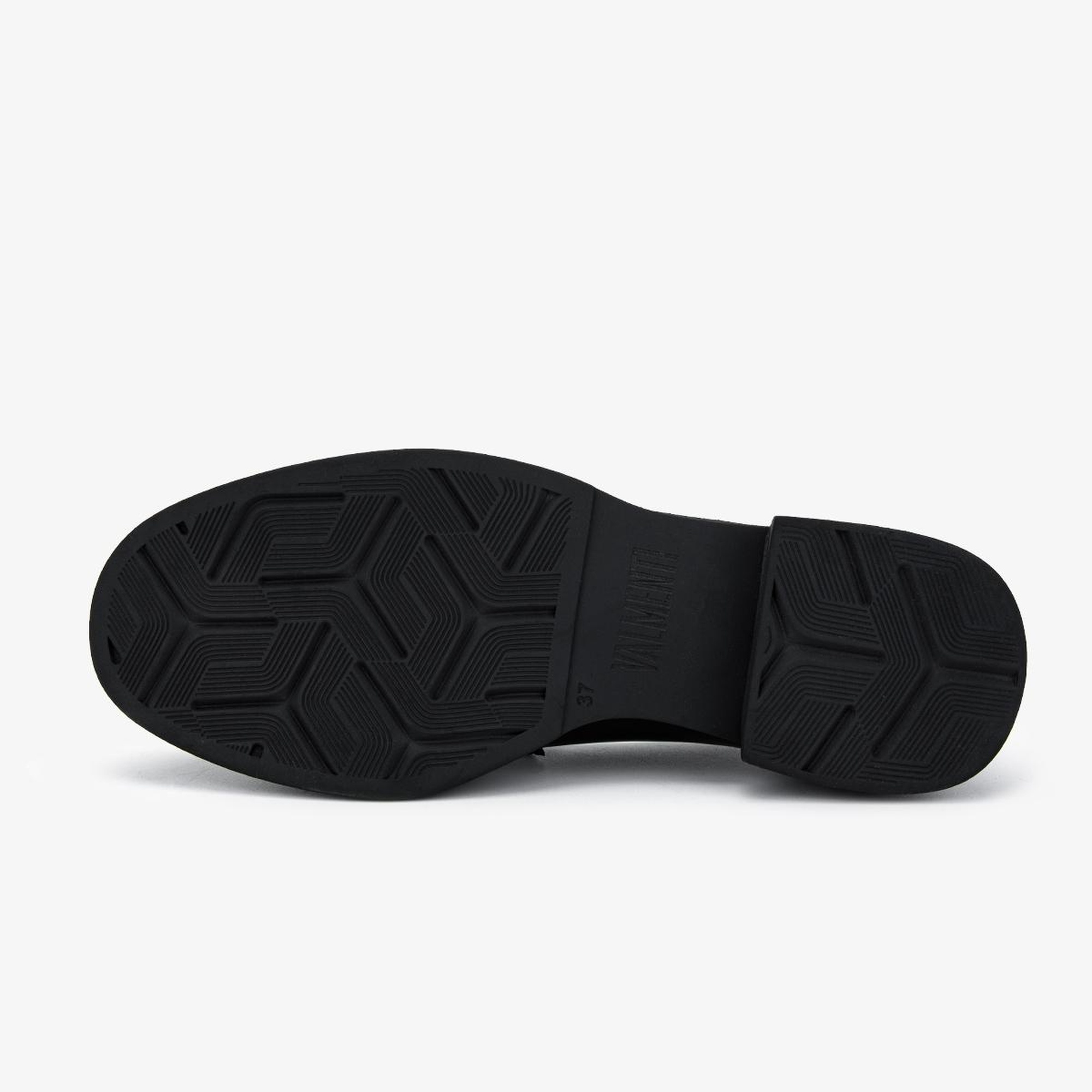 Valmenti Kadın Hakiki Deri Siyah Rugan Loafer Ayakkabı