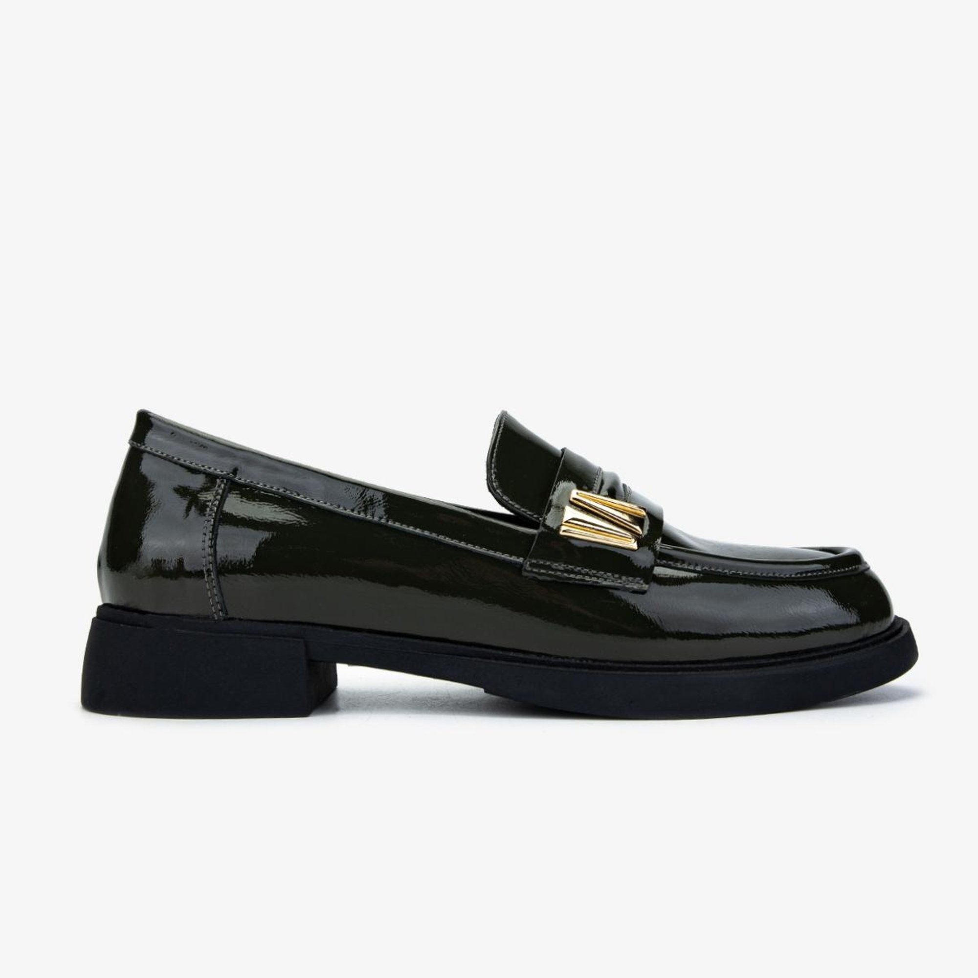 Valmenti Kadın Hakiki Deri Yeşil Loafer Ayakkabı