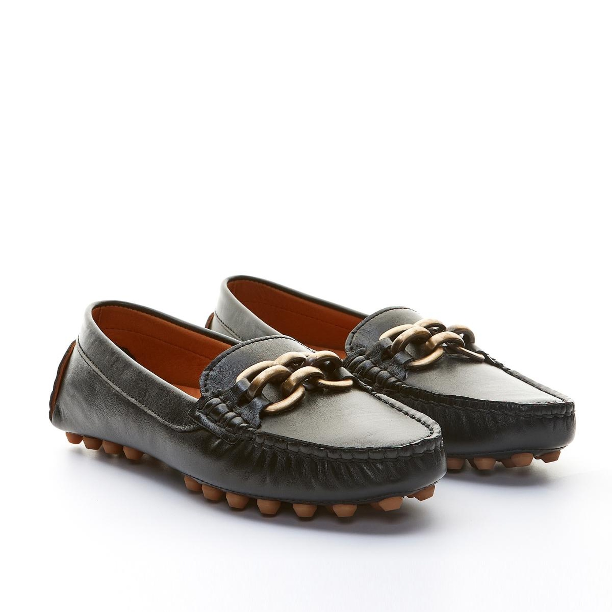 Valmenti Leane Kadın Siyah Hakiki Deri Loafer Ayakkabı