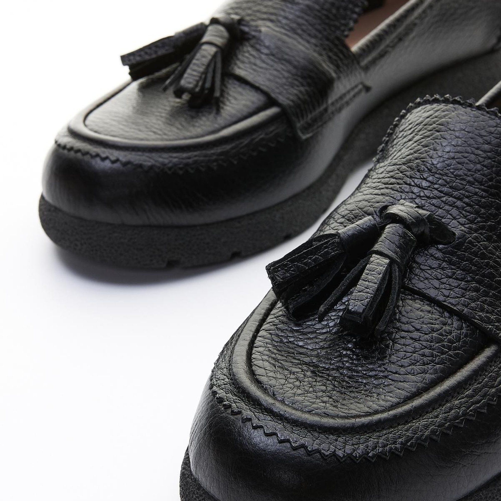 Valmenti Serena Kadın Siyah Floter Hakiki Deri Loafer Ayakkabı