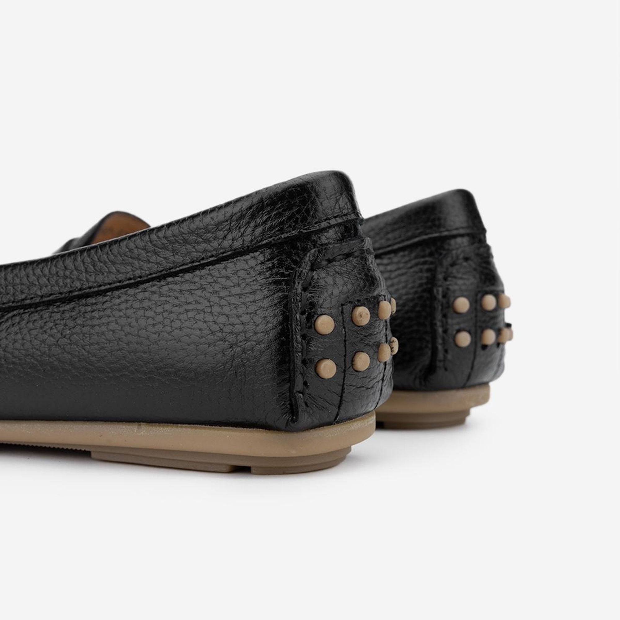 Valmenti Laisa Kadın Siyah Floter Hakiki Deri Loafer Ayakkabı