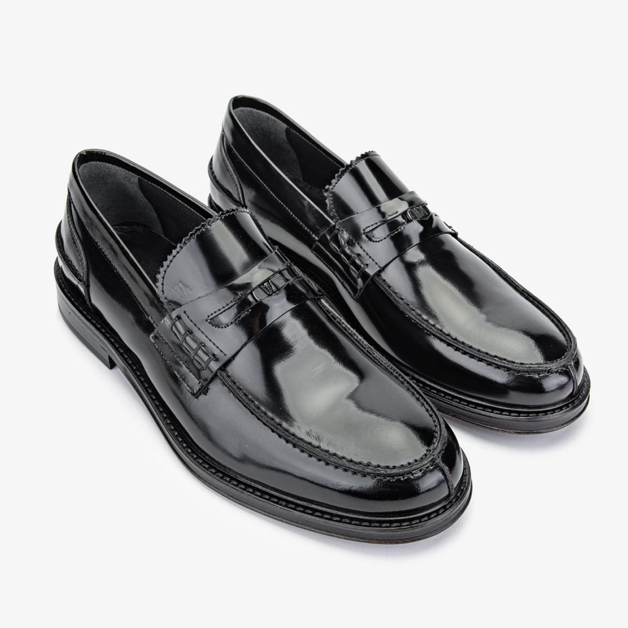 Valmenti Köln Erkek Siyah Açma Hakiki Deri Loafer Ayakkabı