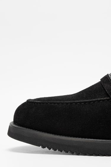  Valmenti Aurus Erkek Siyah Süet Hakiki Deri Loafer Ayakkabı