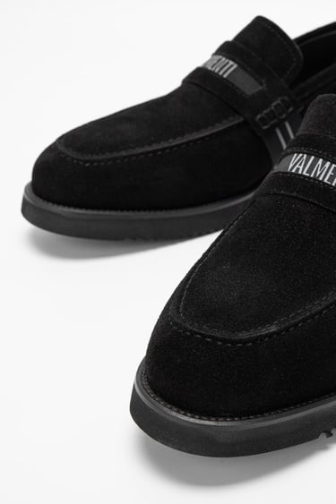  Valmenti Aurus Erkek Siyah Süet Hakiki Deri Loafer Ayakkabı