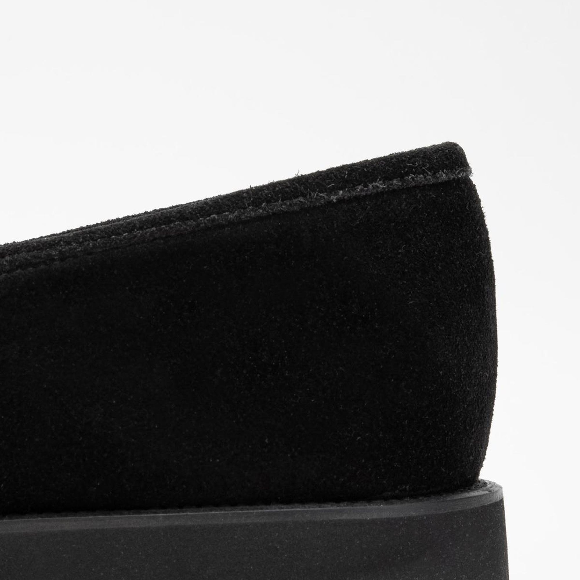 Valmenti Aurus Erkek Siyah Süet Hakiki Deri Loafer Ayakkabı