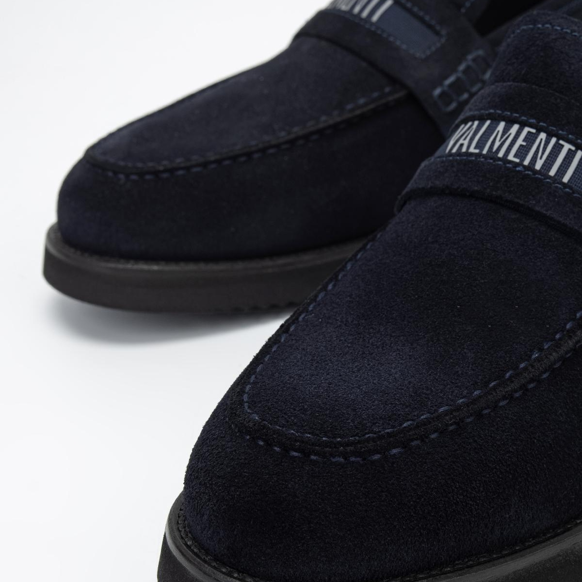 Valmenti Aurus Erkek Lacivert Süet Hakiki Deri Loafer Ayakkabı