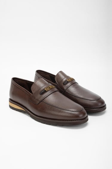  Valmenti Mera Erkek Kahve DR Hakiki Deri Loafer Ayakkabı