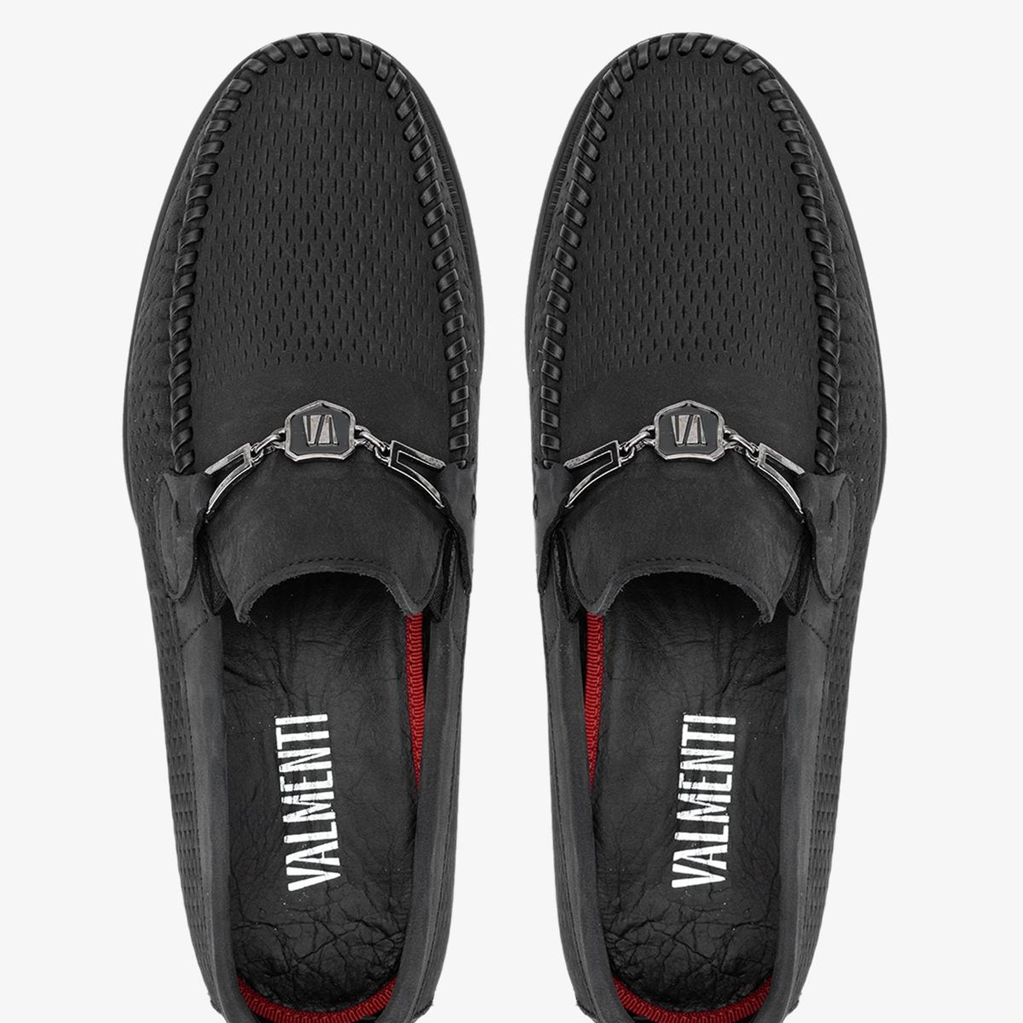 Valmenti Ester Erkek Siyah Nubuk Hakiki Deri Loafer Ayakkabı