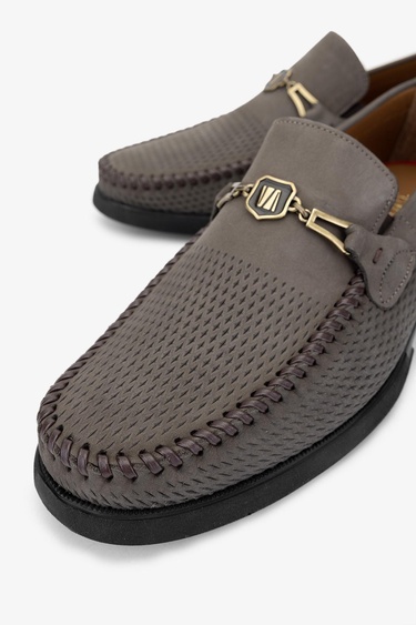  Valmenti Ester Erkek Kum Nubuk Hakiki Deri Loafer Ayakkabı