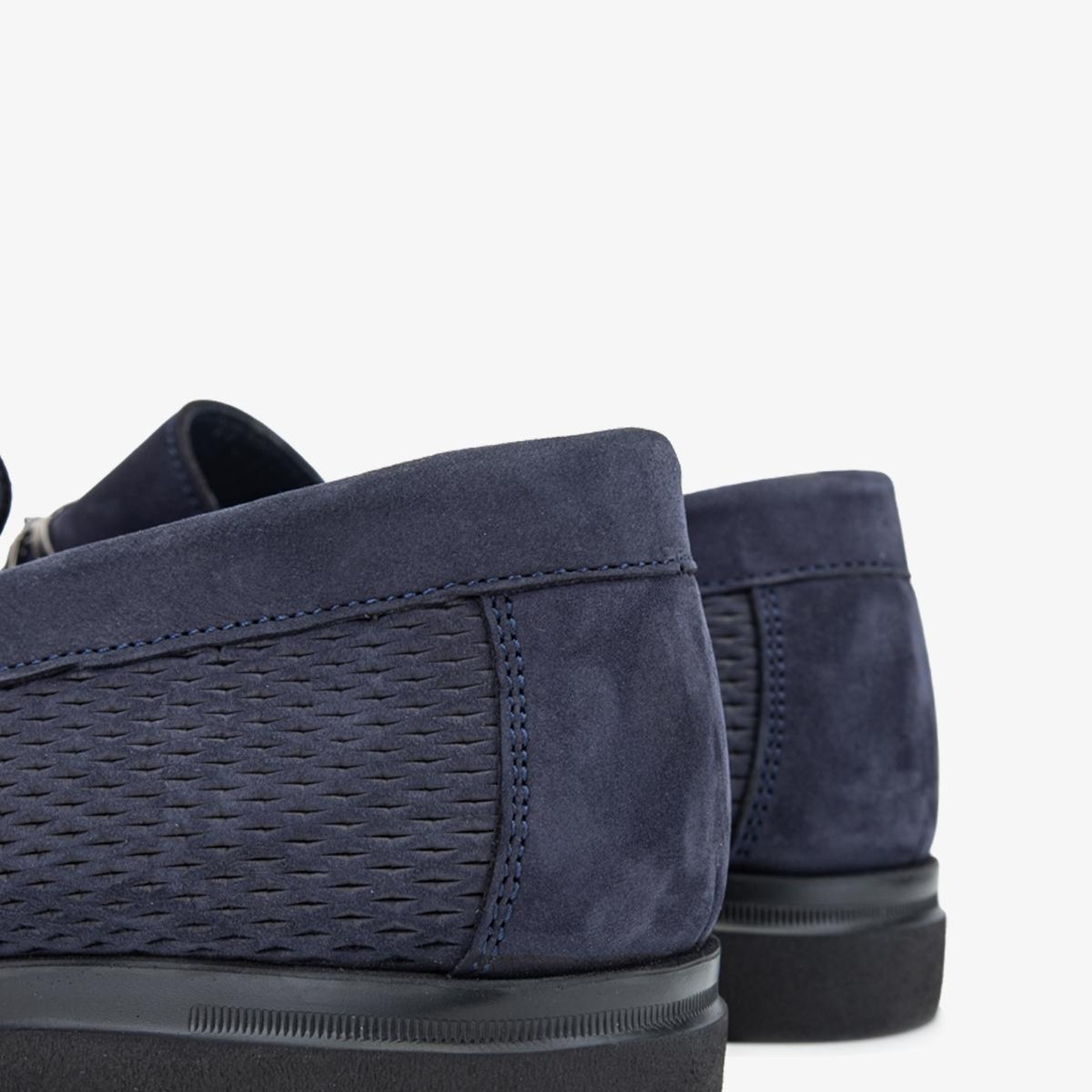 Valmenti Ester Erkek Lacivert Nubuk Hakiki Deri Loafer Ayakkabı