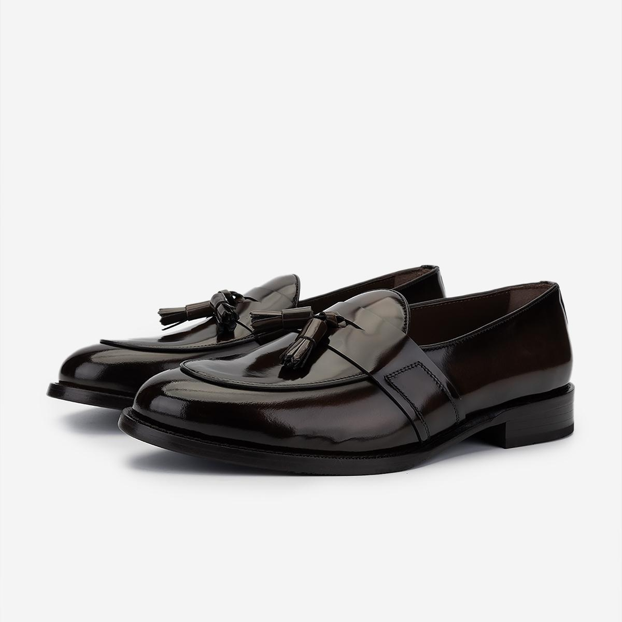 Valmenti Erkek Hakiki Deri Kahverengi Loafer Ayakkabı