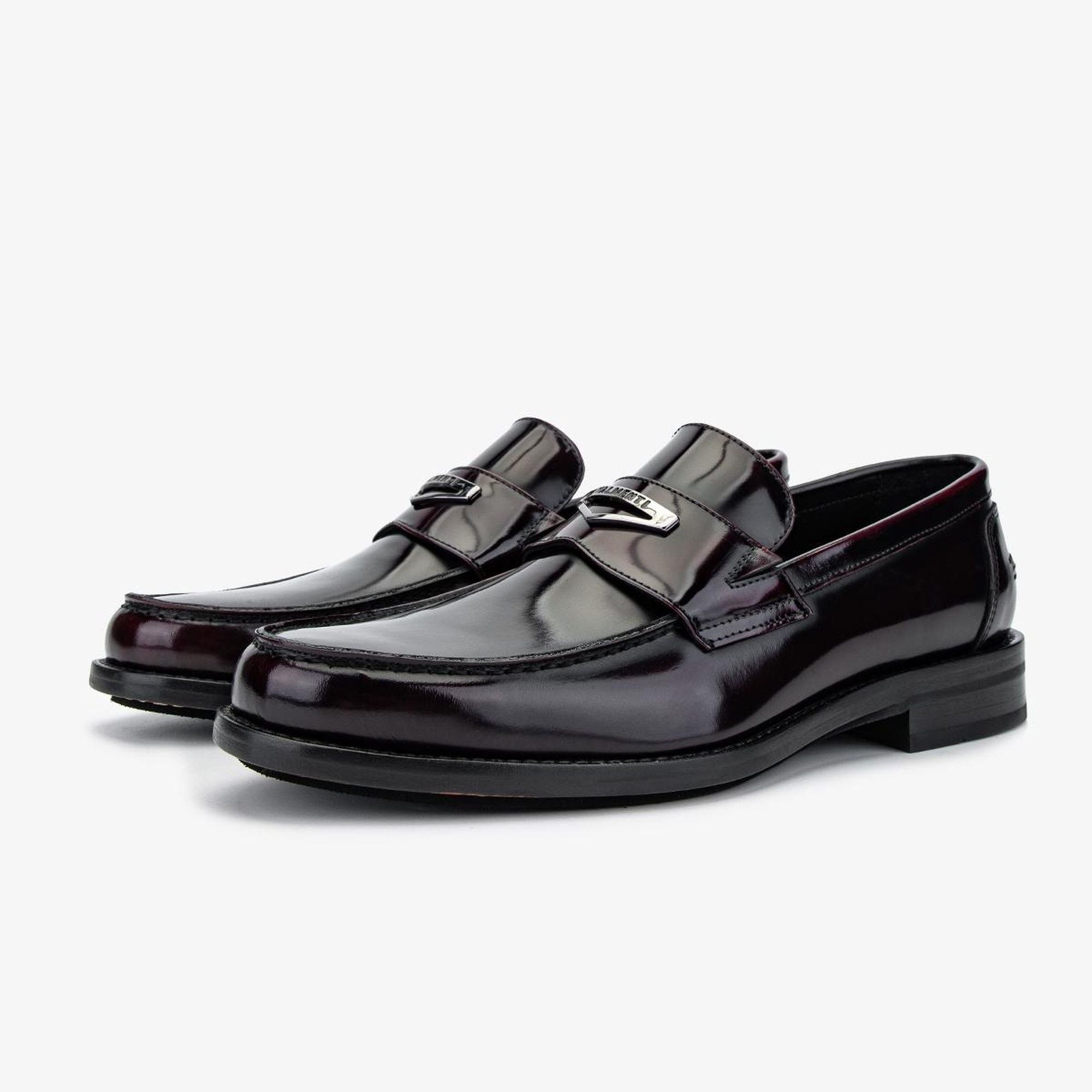 Valmenti Erkek Hakiki Deri Bordo Loafer Ayakkabı