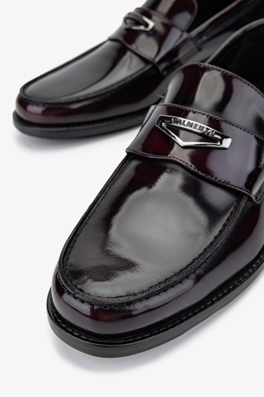  Valmenti Erkek Hakiki Deri Bordo Loafer Ayakkabı