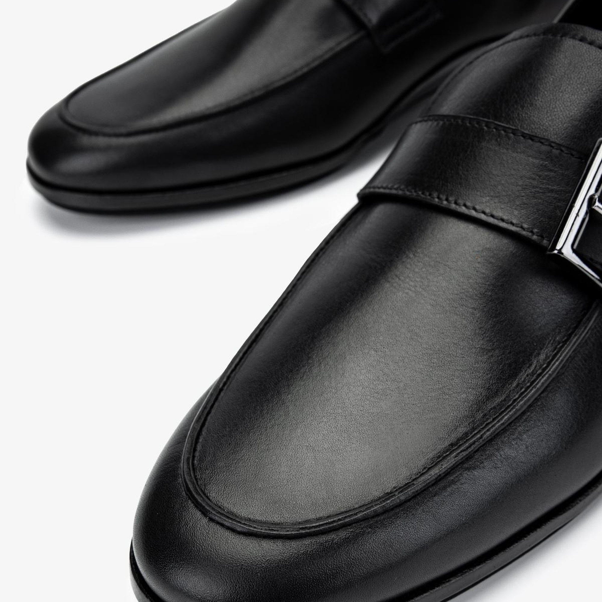 Valmenti Erkek Hakiki Deri Siyah Loafer Ayakkabı