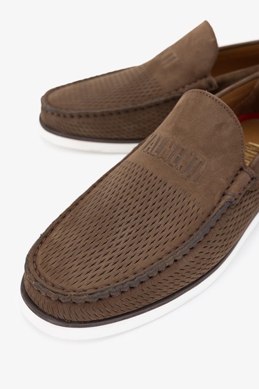  Valmenti Abriana Erkek Fındık Nbk Hakiki Deri Loafer Ayakkabı