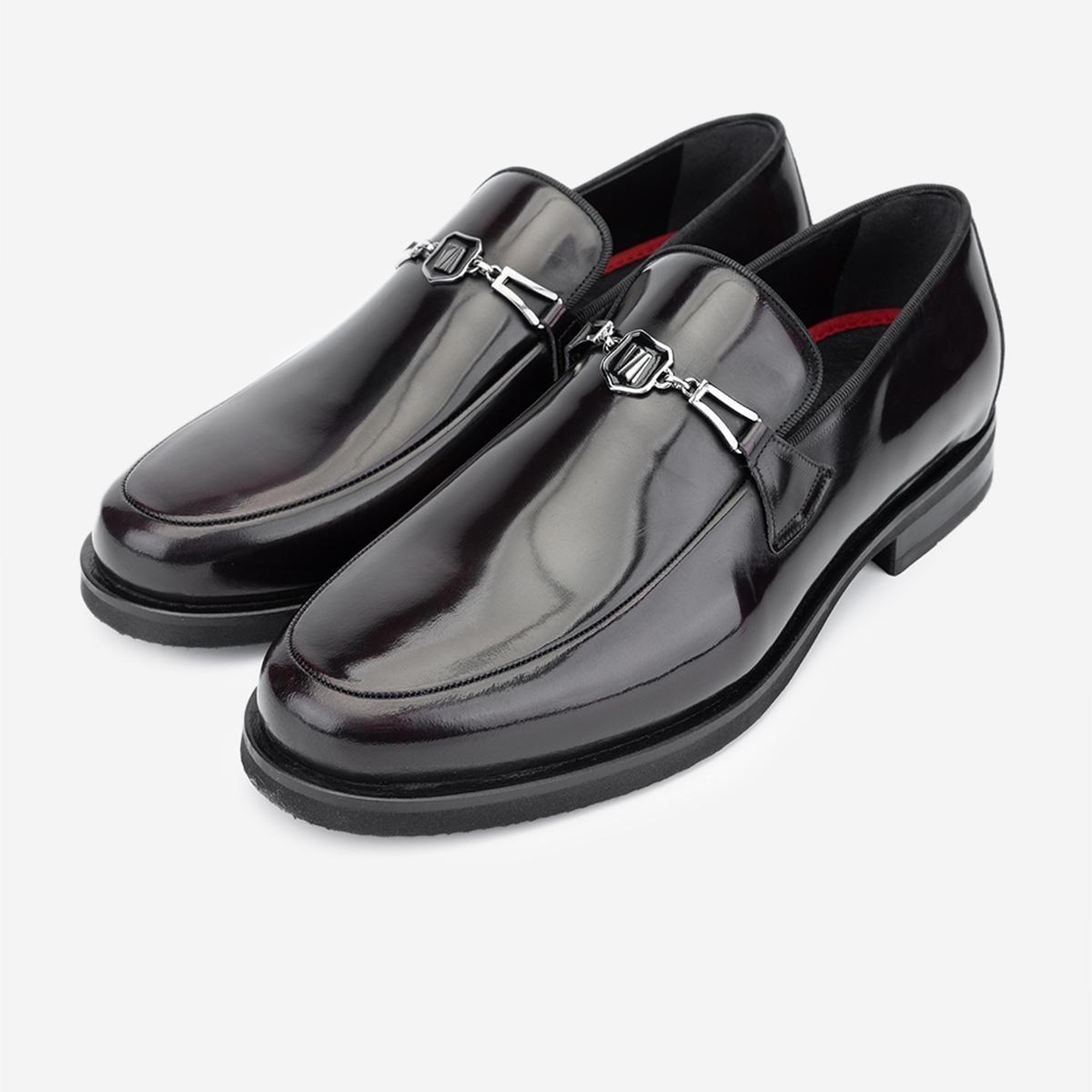 Valmenti Erkek Hakiki Deri Bordo Loafer Ayakkabı