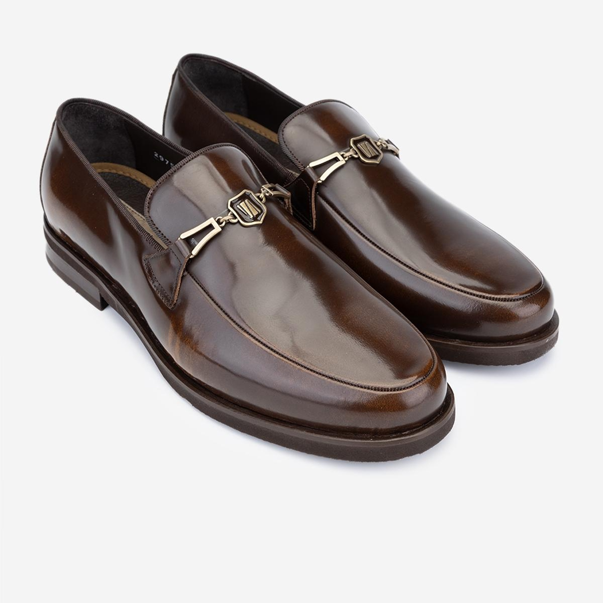 Valmenti Erkek Hakiki Deri Taba Loafer Ayakkabı