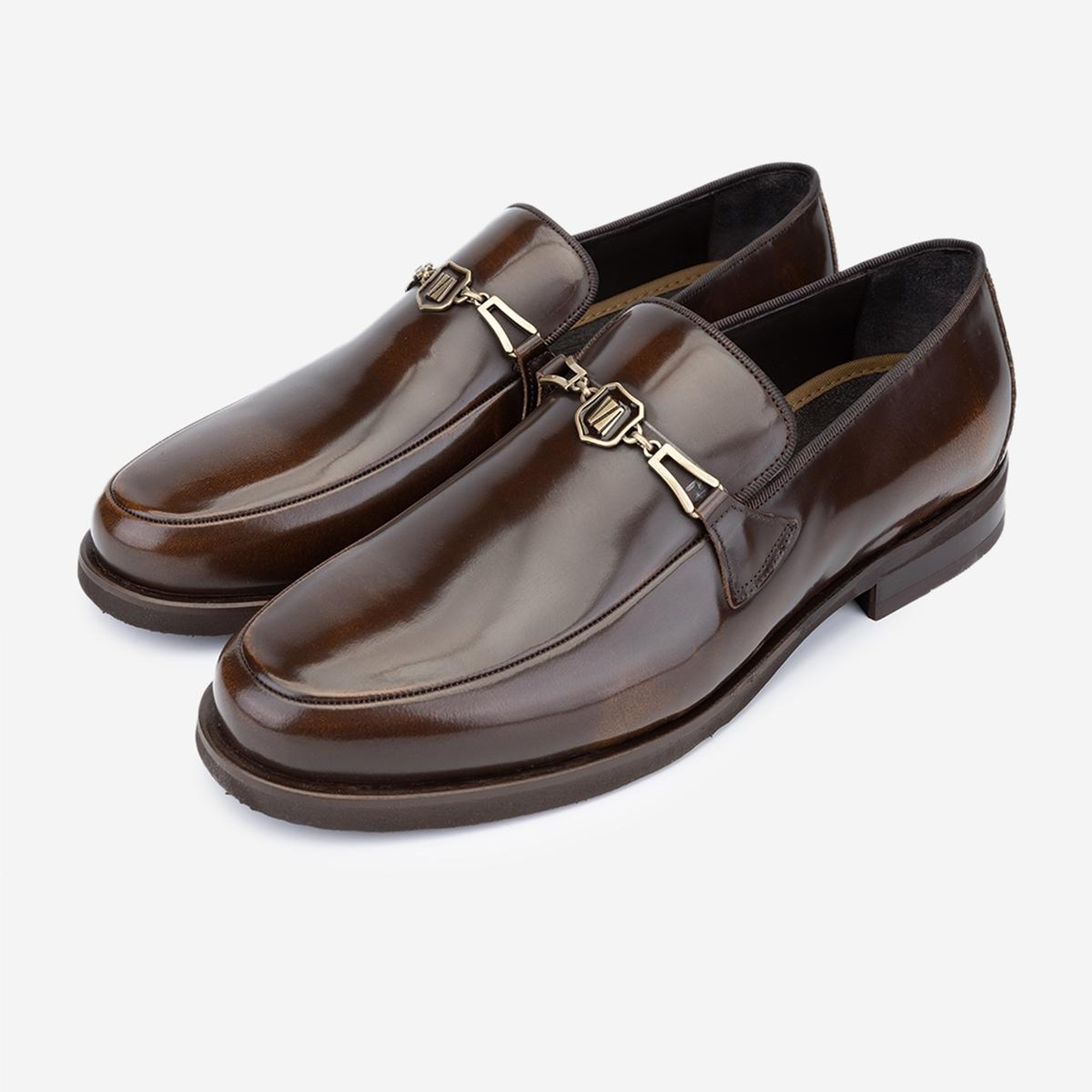 Valmenti Erkek Hakiki Deri Taba Loafer Ayakkabı