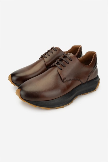  Valmenti Erkek Hakiki Deri Taba Sneakers & Spor Ayakkabı