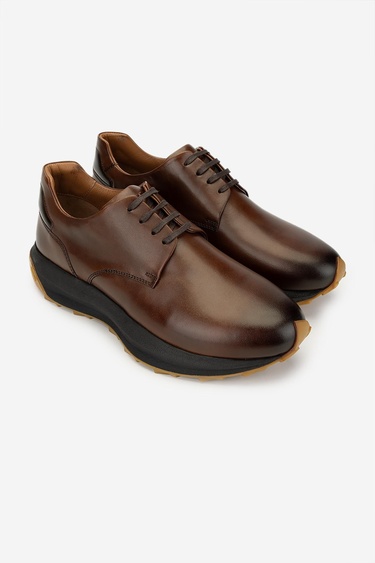  Valmenti Erkek Hakiki Deri Taba Sneakers & Spor Ayakkabı