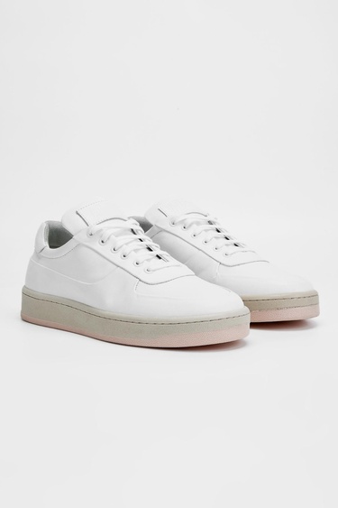  Valmenti Erkek Beyaz Hakiki Deri Sneakers & Spor Ayakkabı