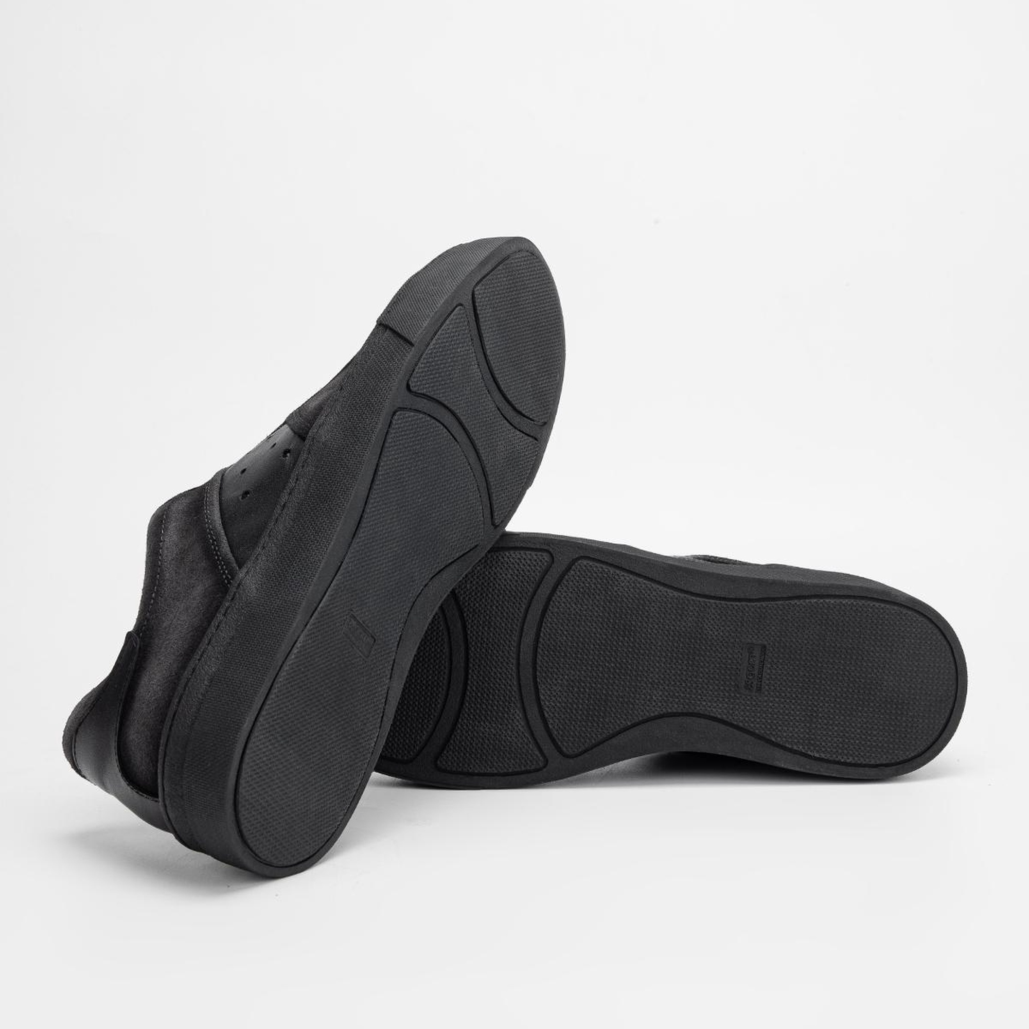 Valmenti Erkek Siyah grft Hakiki Deri Sneakers & Spor Ayakkabı