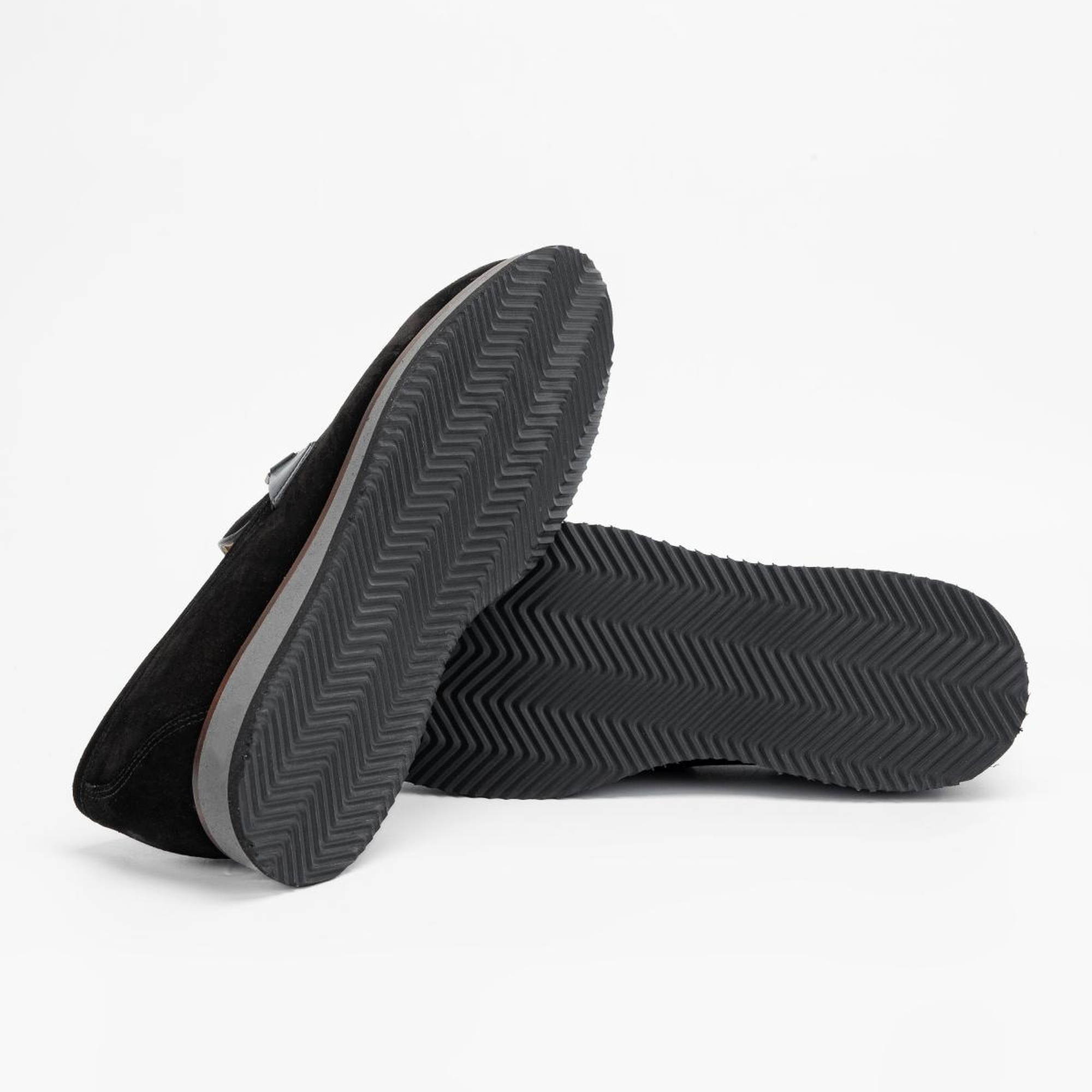 Valmenti Erkek Siyah Süet Hakiki Deri Loafer Ayakkabı