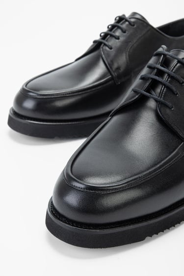  Valmenti Erkek Siyah Hakiki Deri Casual Ayakkabı